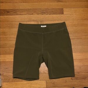 Madewell Olive Bike Shorts